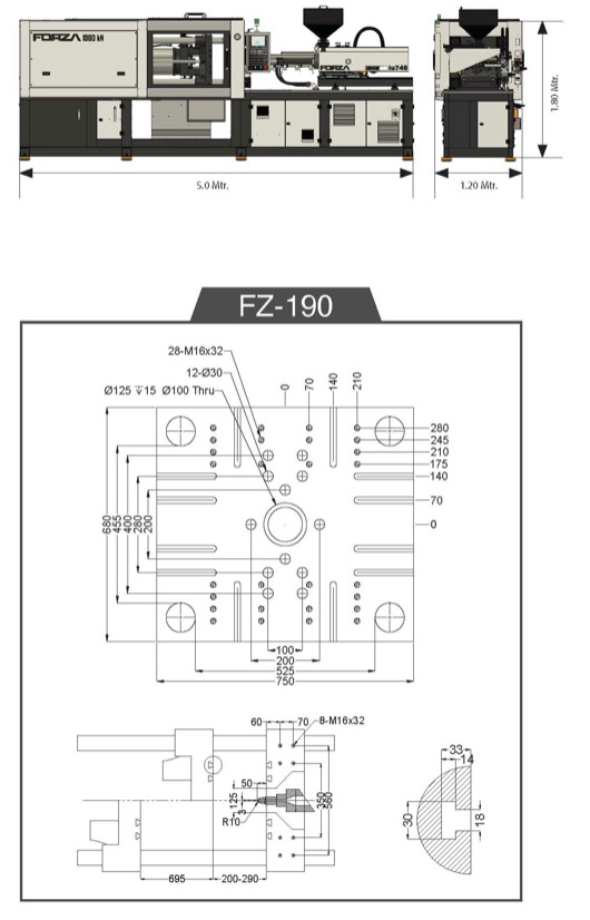 Forza Series- 190 Injection Moulding Machine