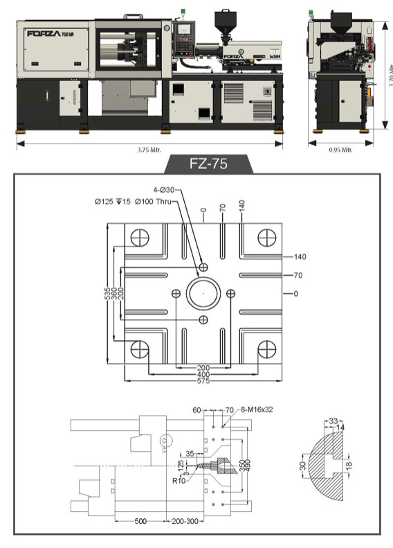 Forza Series- 75 Injection Moulding Machine